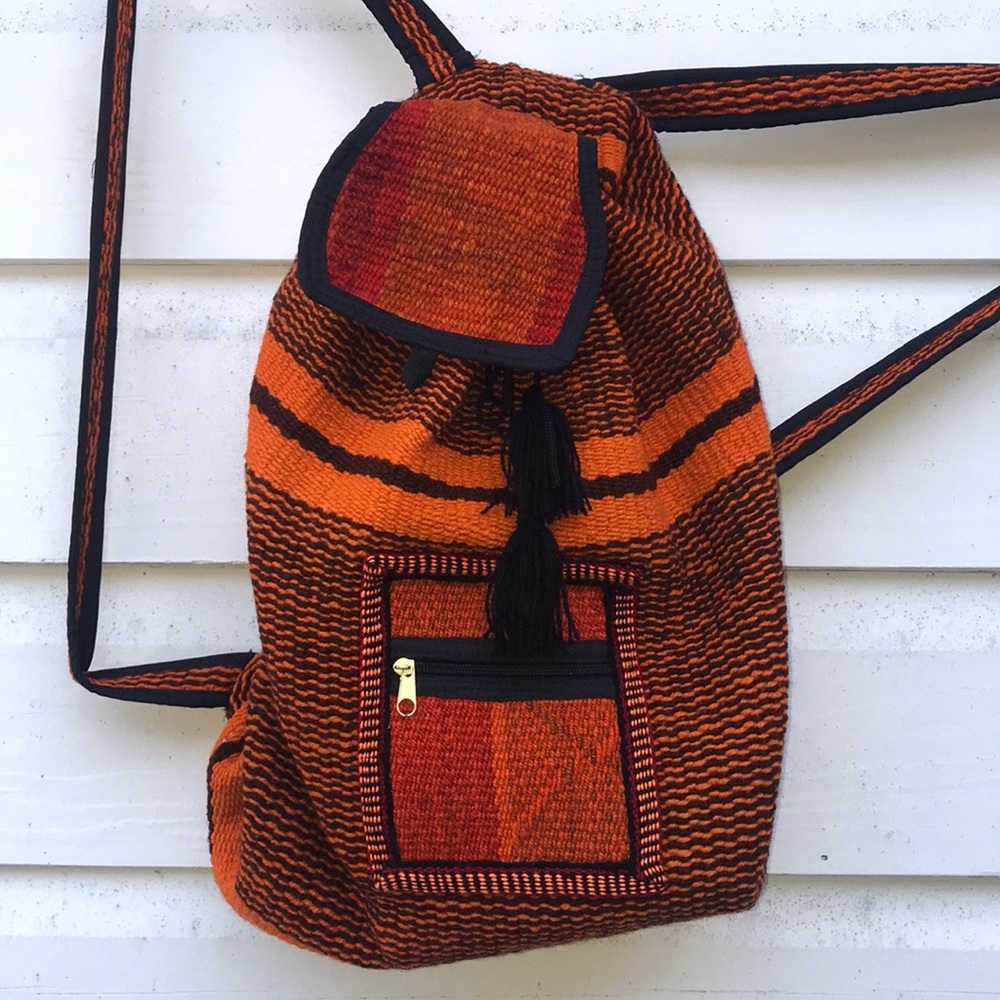 Peruvian Backpack Orange - image 3